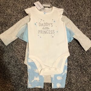 Carters 3 piece Baby Girl Set